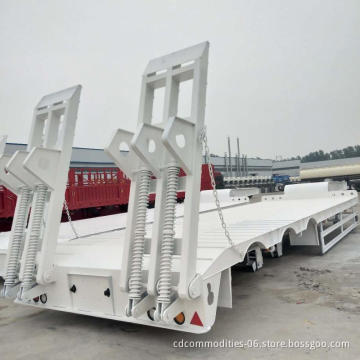 Best Selling New Low Price 60 Ton Low Bed Semi Trailer for Sale